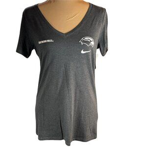 NWT Black "The Nike Tee" V-Neck Tee Southern Miss M